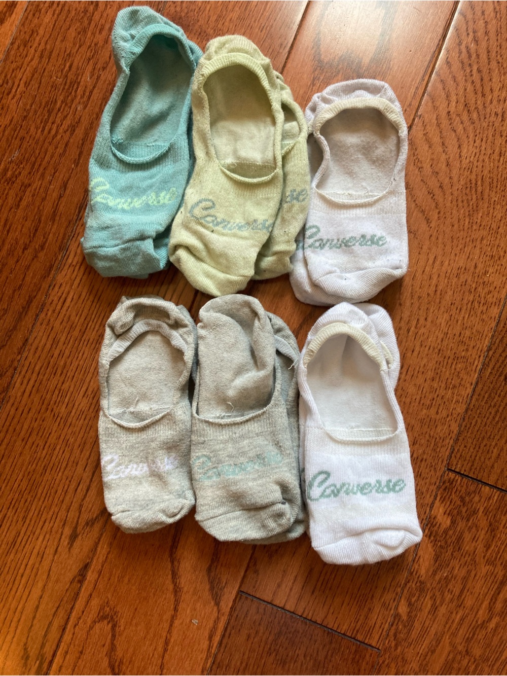 2/$5 Six Pairs of Converse No-Show Liner Socks
